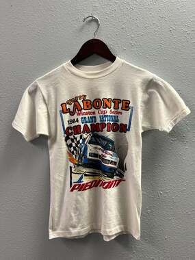 Vintage 1984 Terry Labonte NASCAR Champion Shirt Piedmont Youth Large 14-16 0091
